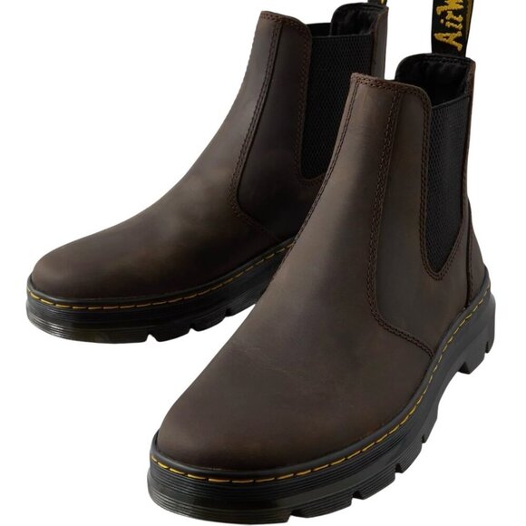 Dr. Martens Embury Leather Chelsea Boot Size 10 Men/ 11 Women Brown Streetwear - Picture 1 of 4
